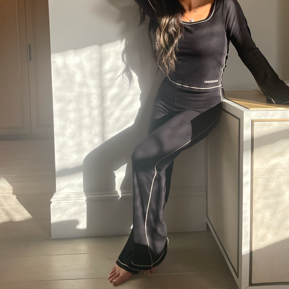 the pyjama set - black