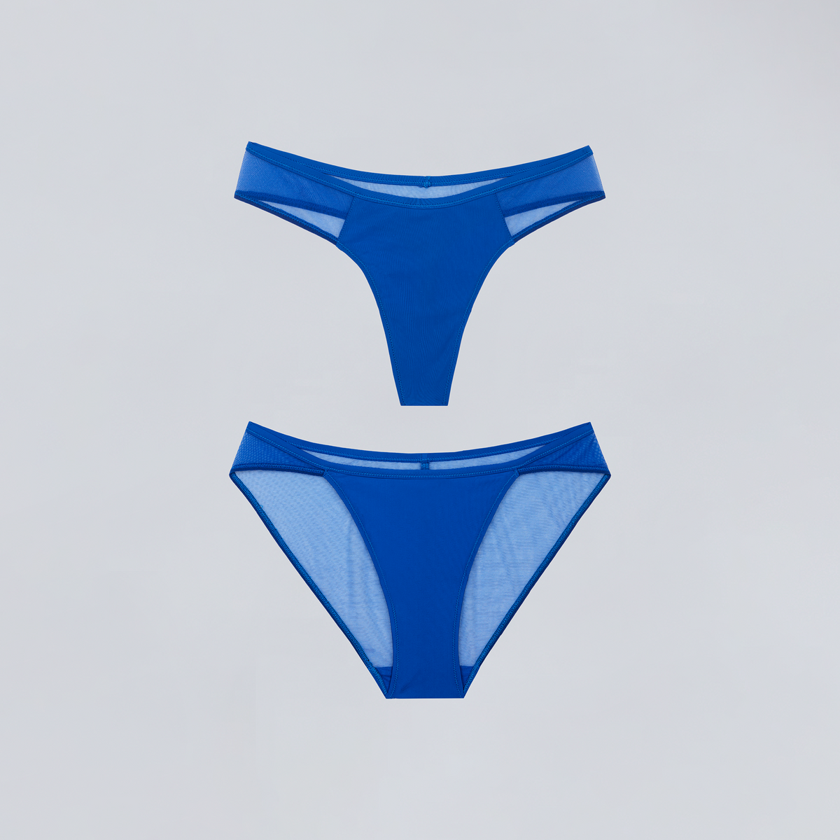 the lingerie blue set