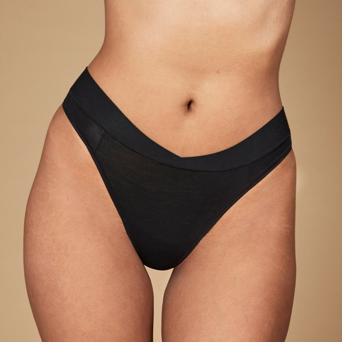 The Everyday Thong • Dusty Pink, Black